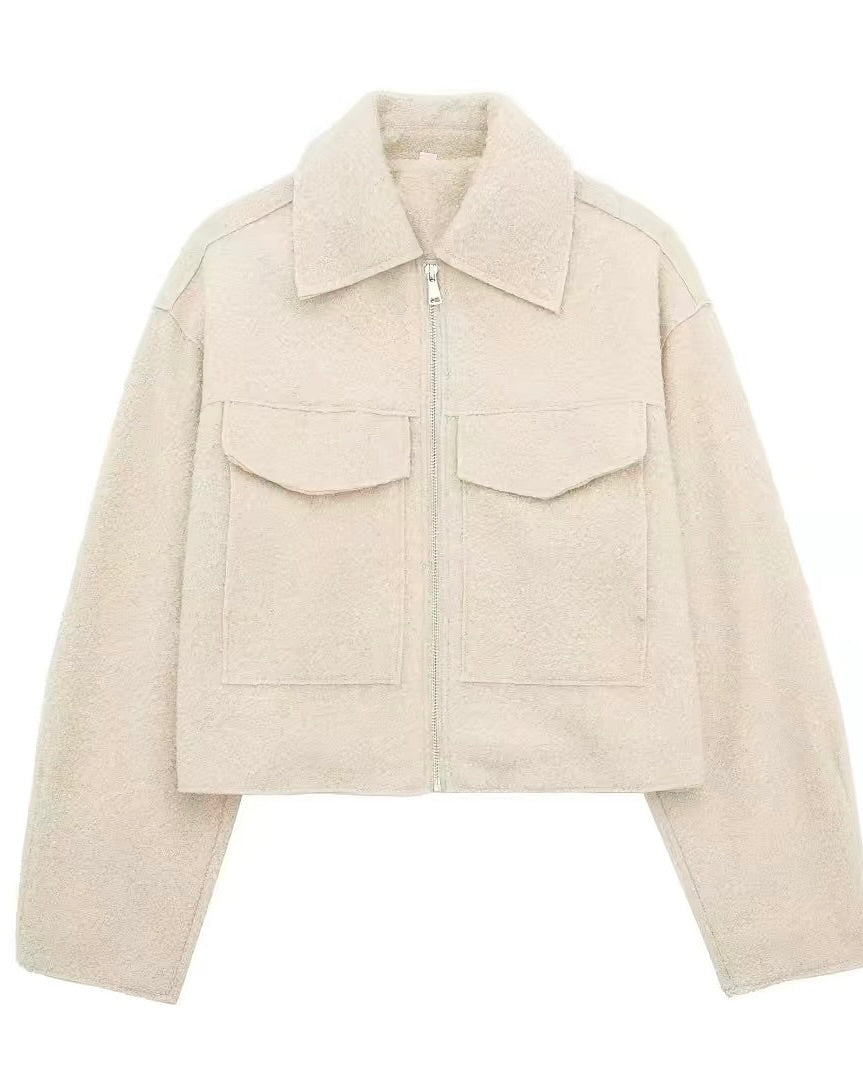 Bouclé Zip Jacket