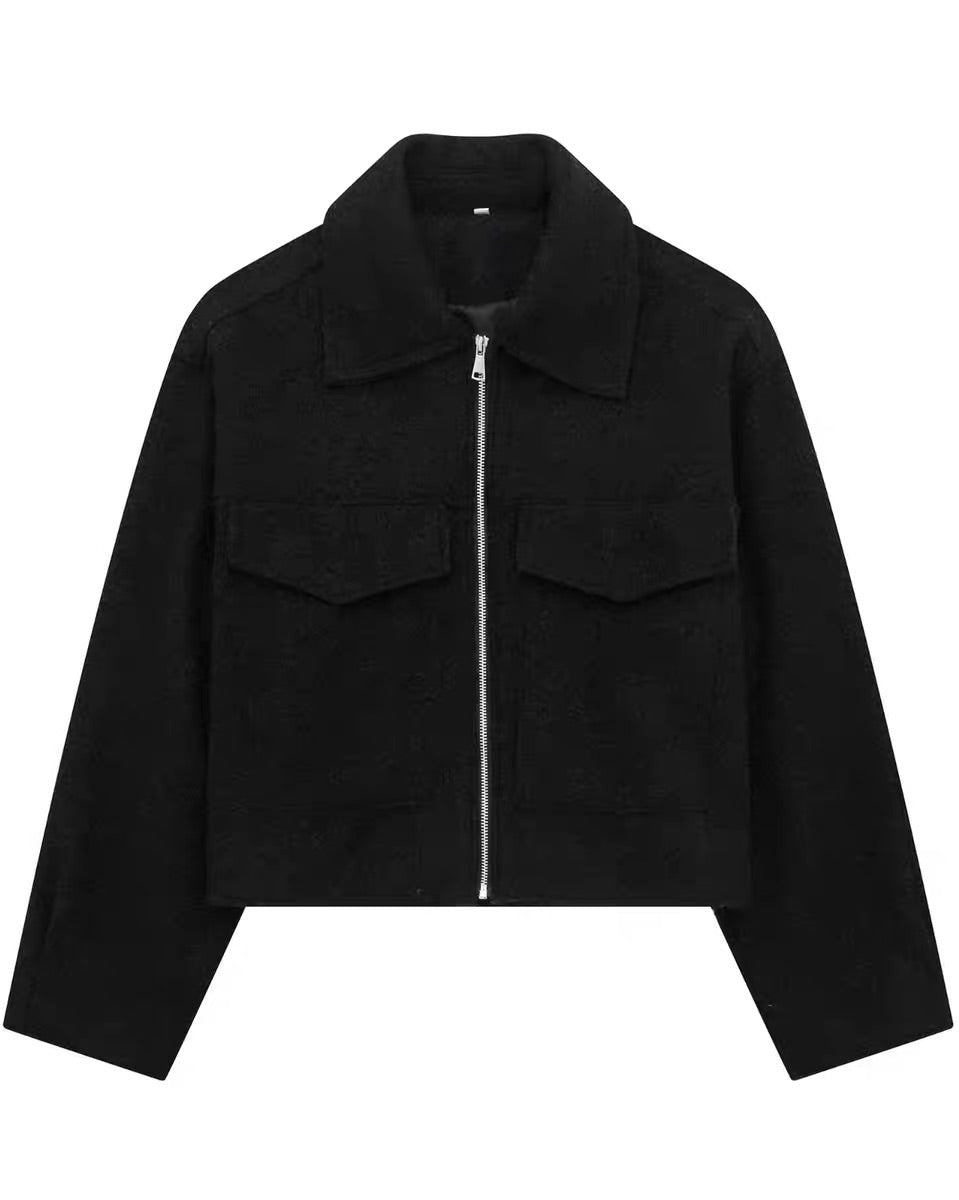 Bouclé Zip Jacket