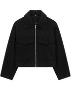 Bouclé Zip Jacket
