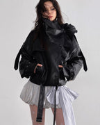 Statement Leather Jacket – Bold & Chic Style