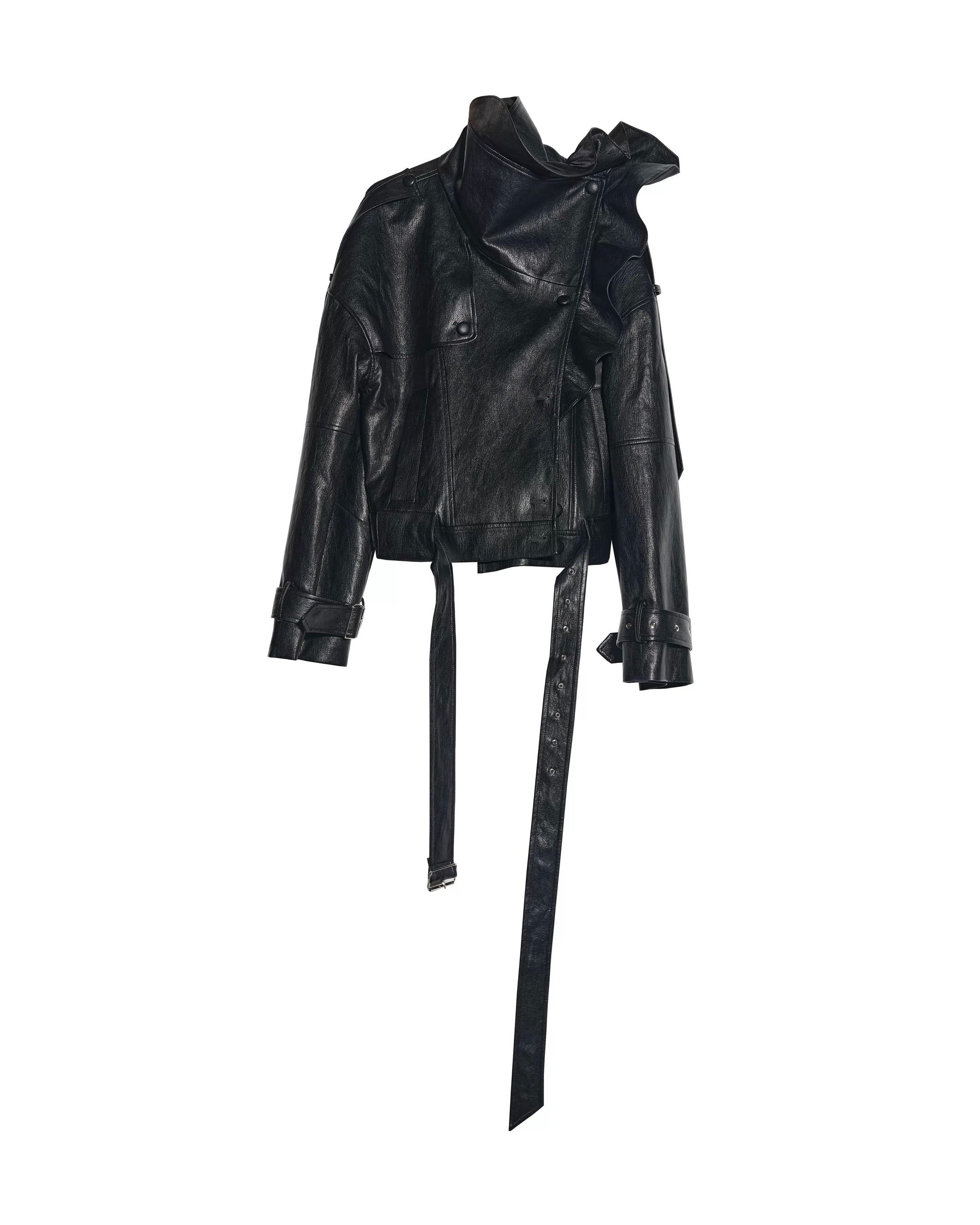 Statement Leather Jacket – Bold & Chic Style