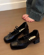 Retro strap heels – cute + classy combo