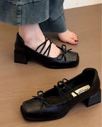 Retro strap heels – cute + classy combo