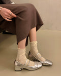 Double Strap Mary Jane Heels