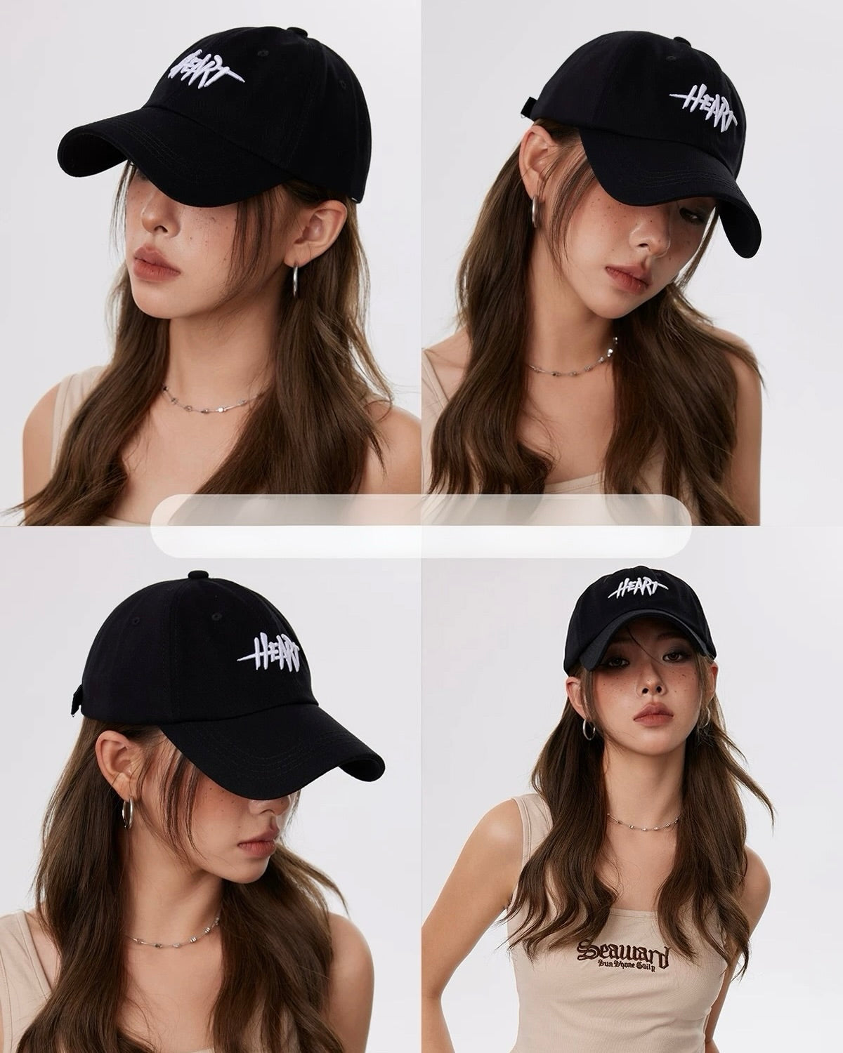 HEART Embroidered Baseball Cap