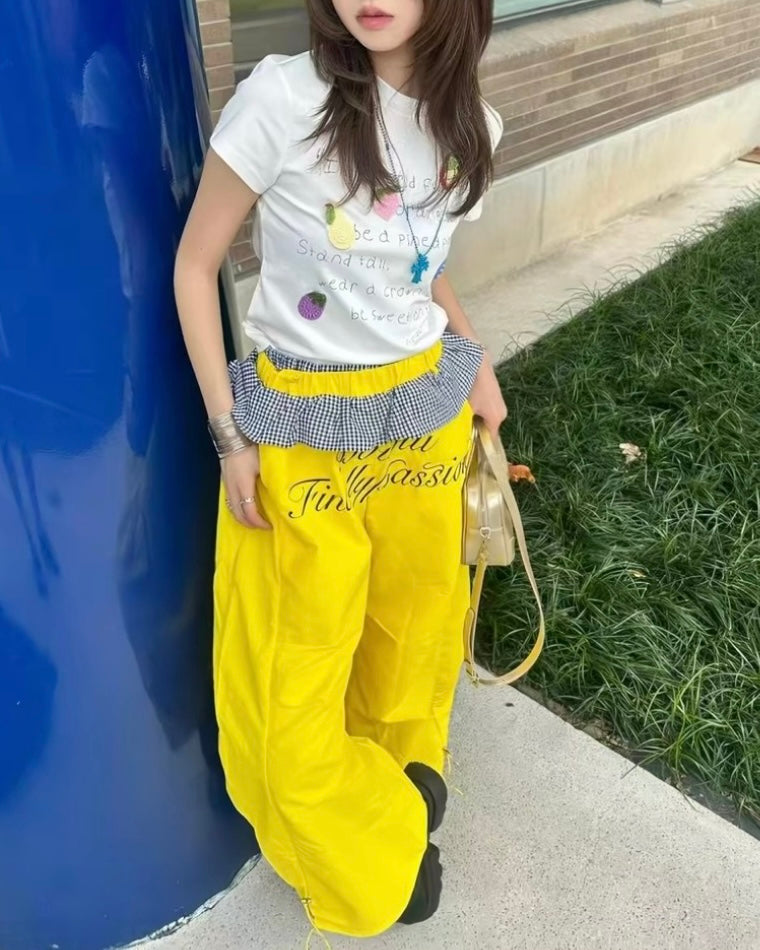 Ruffle layered pants ✧