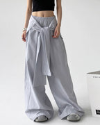 Ribbon Layered Pants