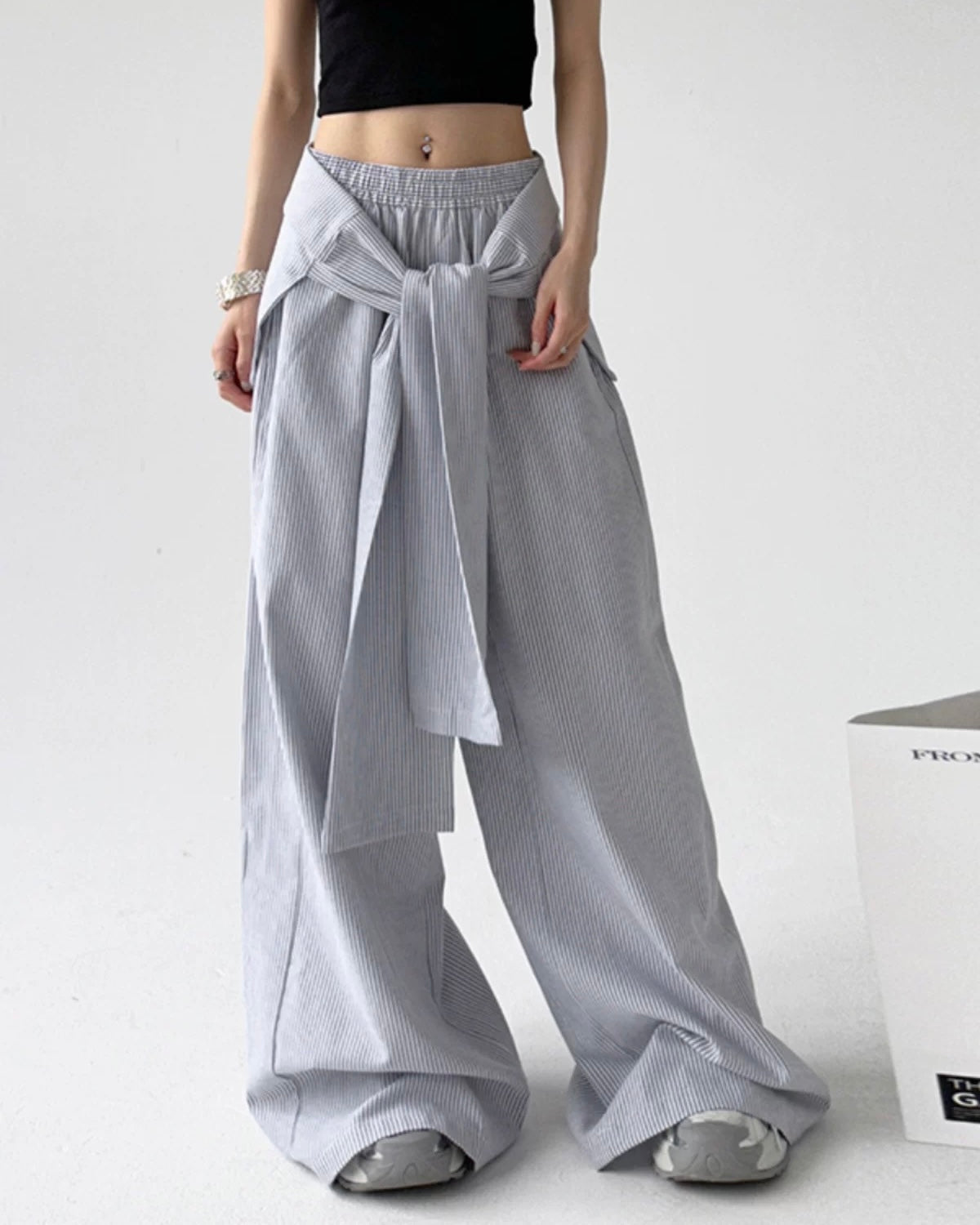 Ribbon Layered Pants