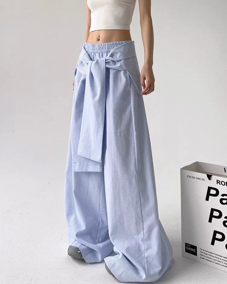 Ribbon Layered Pants