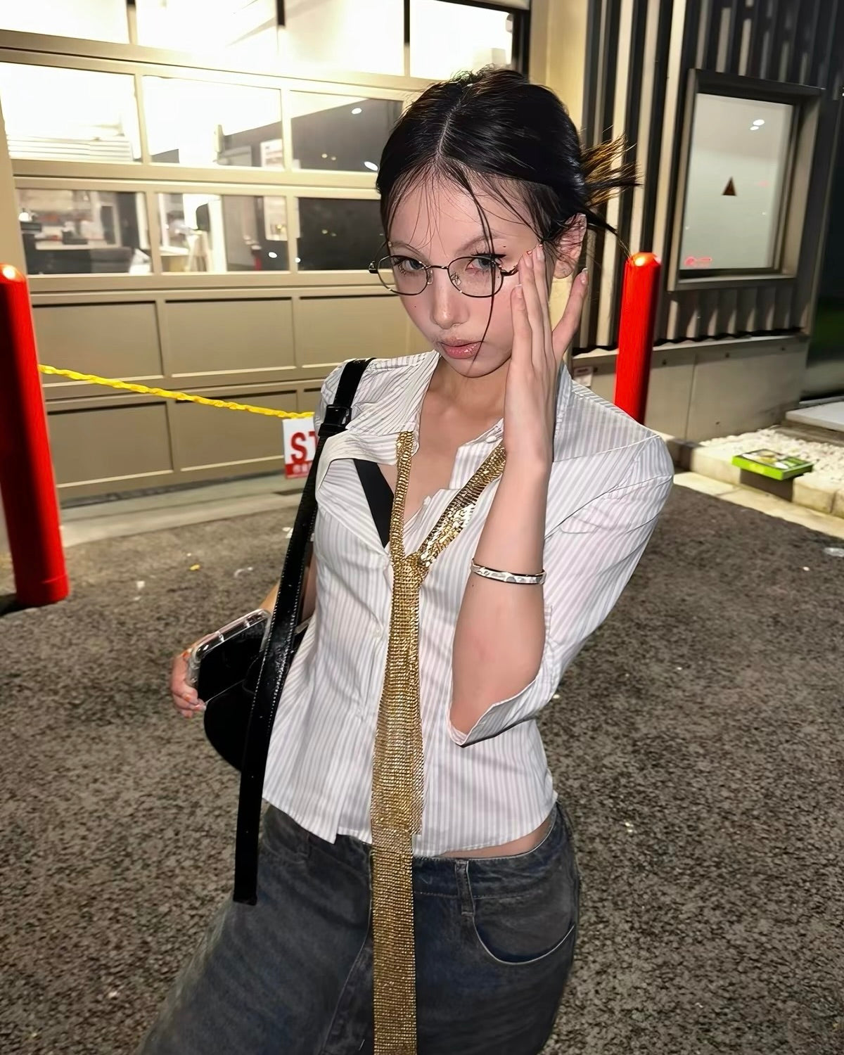 Striped Tie Shirt