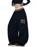 Leopard Detail Sweatpants
