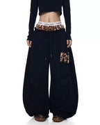 Leopard Detail Sweatpants