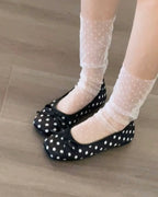 Polka Dot Ballet Flats