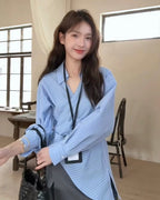 Wrap Stripe Shirt