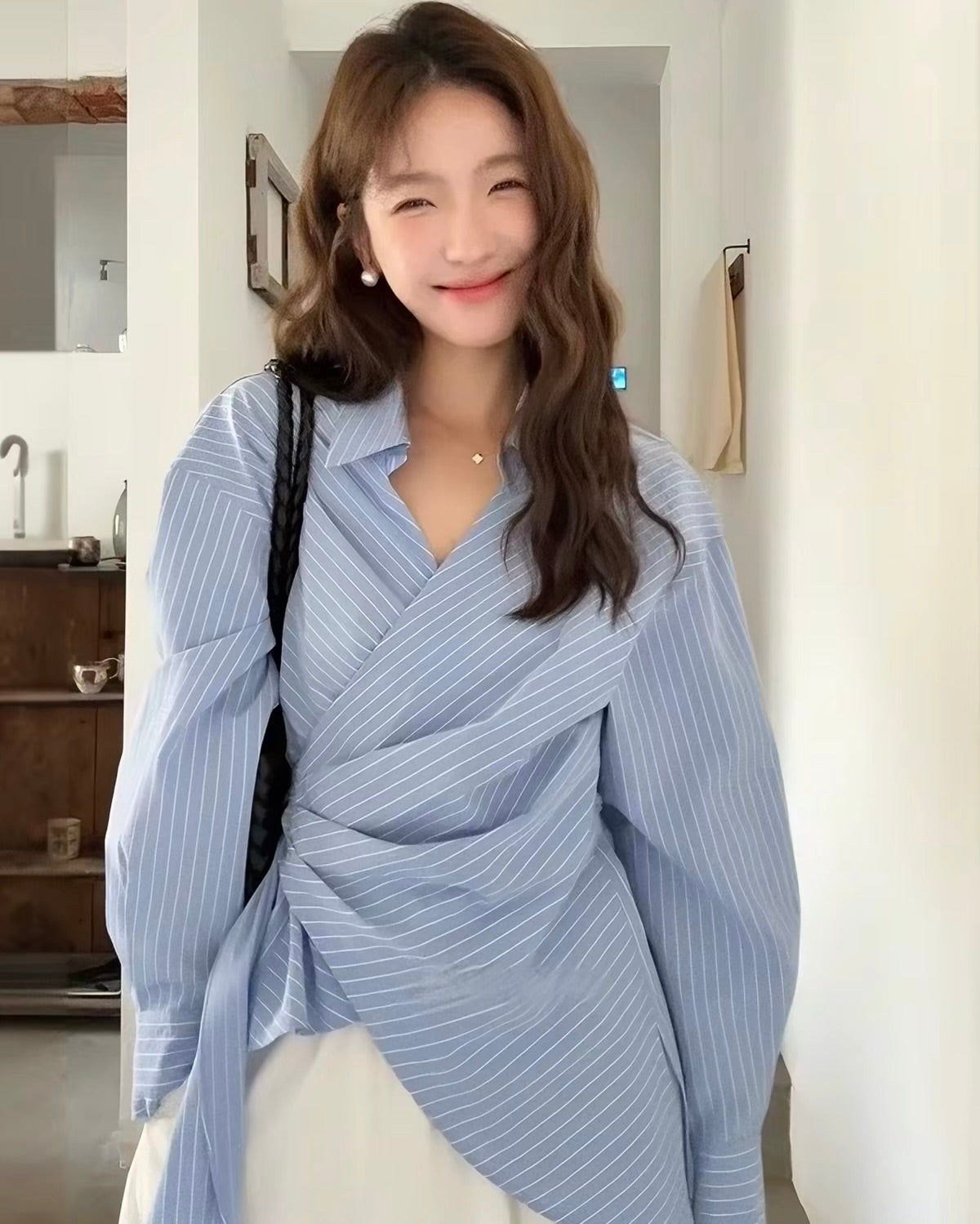 Wrap Stripe Shirt