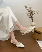 Polka Dot Ribbon Flats