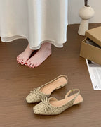 Polka Dot Ribbon Flats