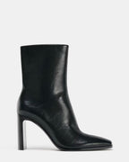 Square-Toe High Heel Ankle Boots