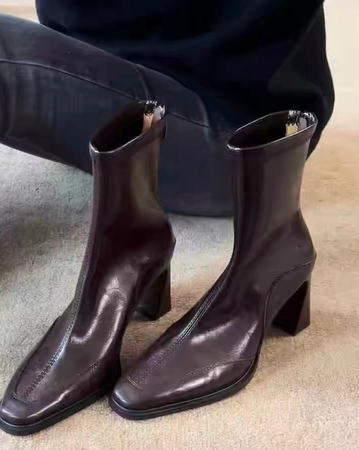 Pointed-Toe Ankle Boots