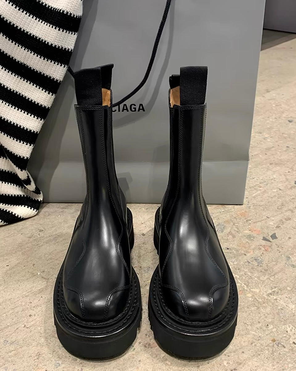 Platform Chelsea Boots