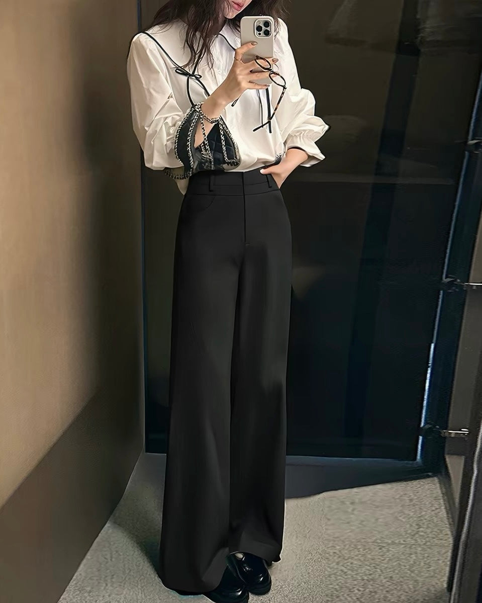 High-Waisted Wide-Leg Pants