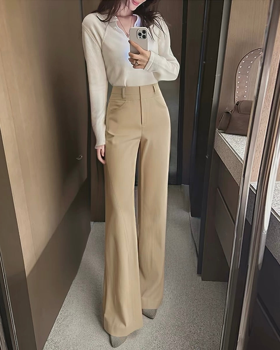 High-Waisted Wide-Leg Pants