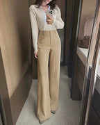 High-Waisted Wide-Leg Pants