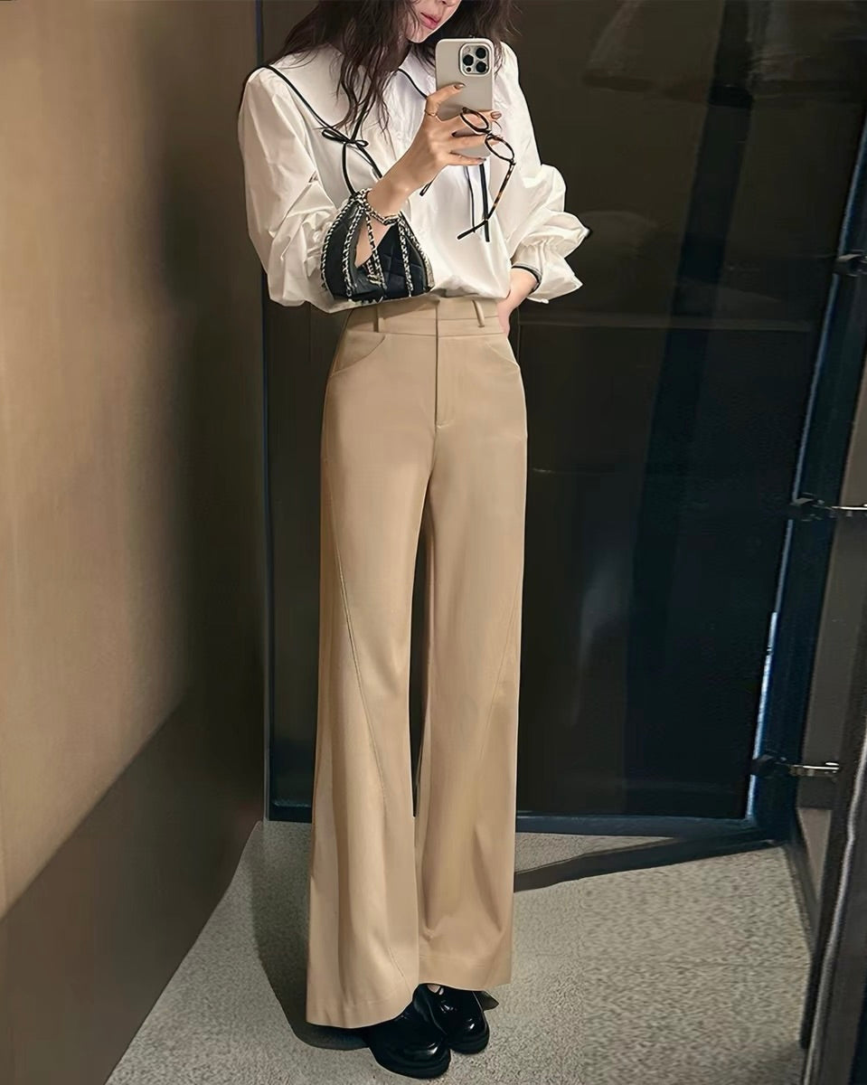 High-Waisted Wide-Leg Pants