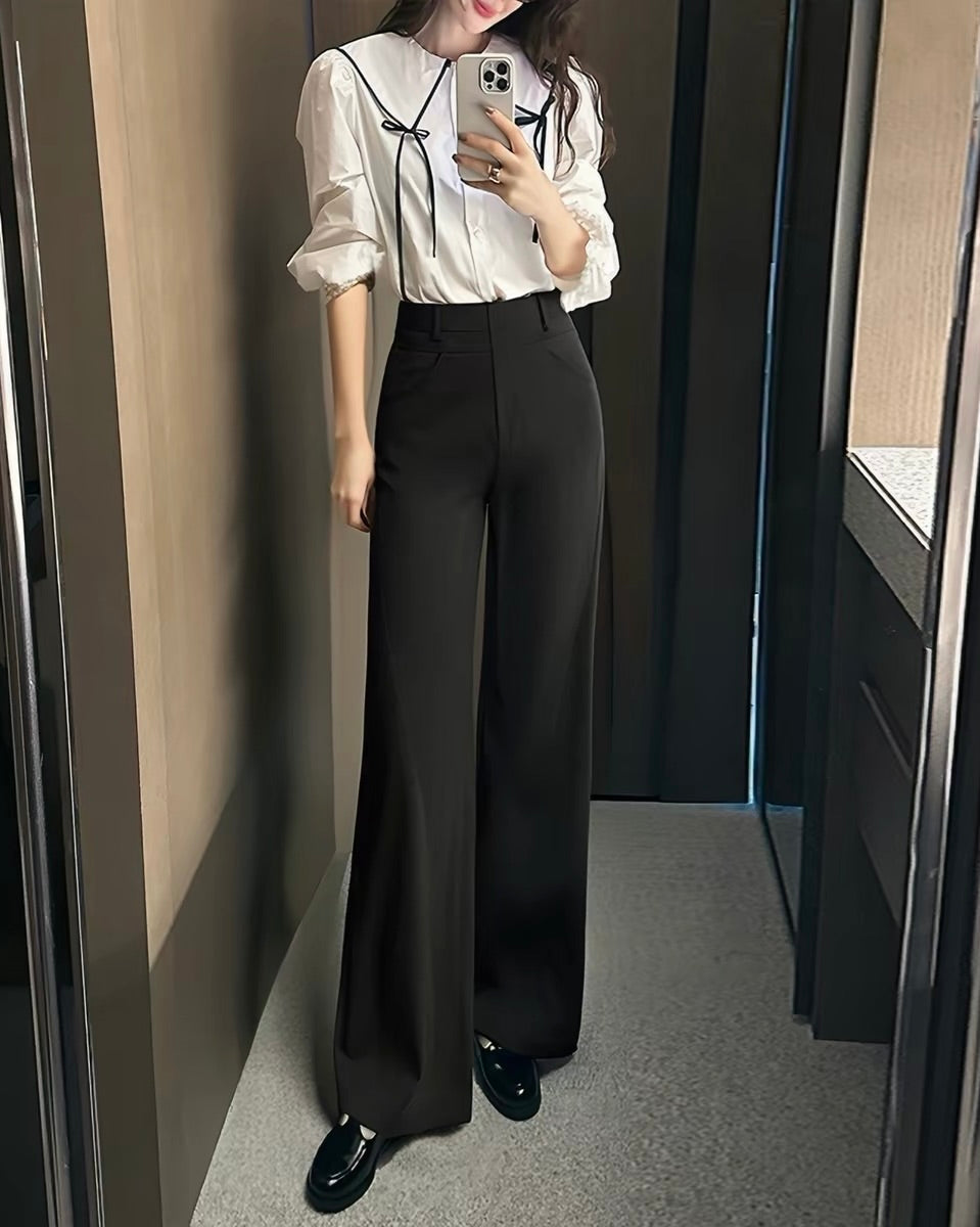 High-Waisted Wide-Leg Pants