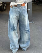 Vintage Wash Baggy Jeans
