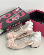 Coquette Ribbon Heels 🎀