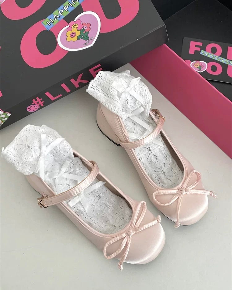 Coquette Ribbon Heels 🎀