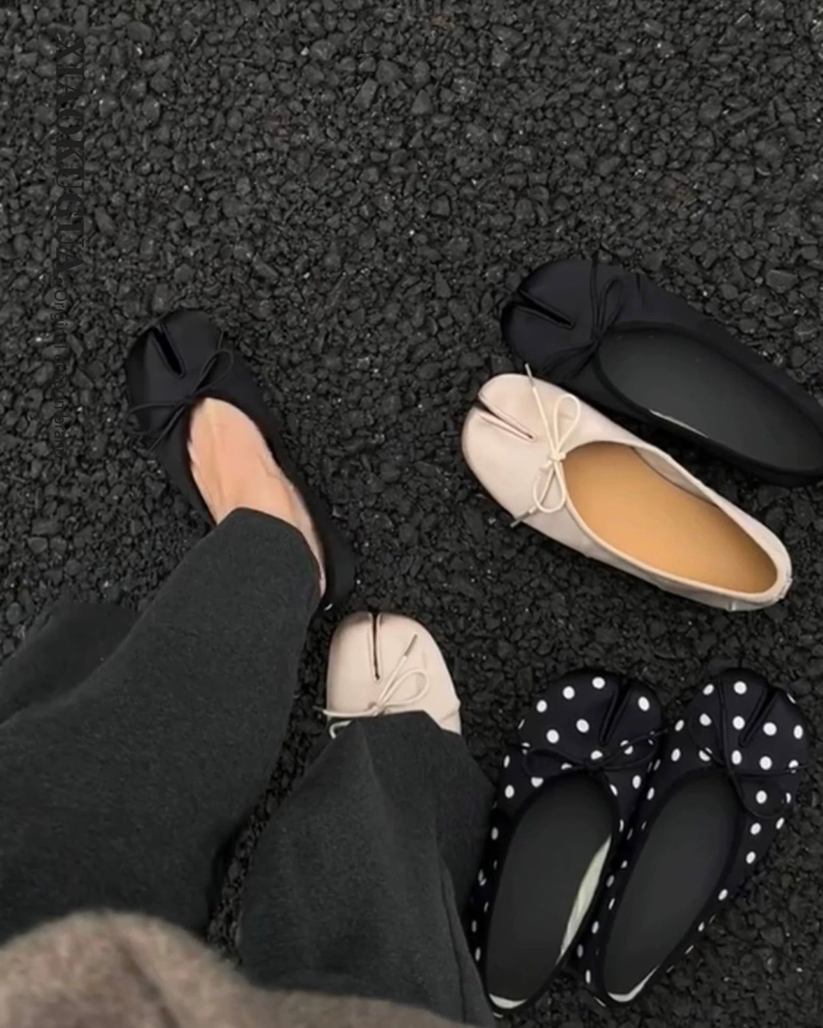 Tabi Ballet Flats 🖤🤍