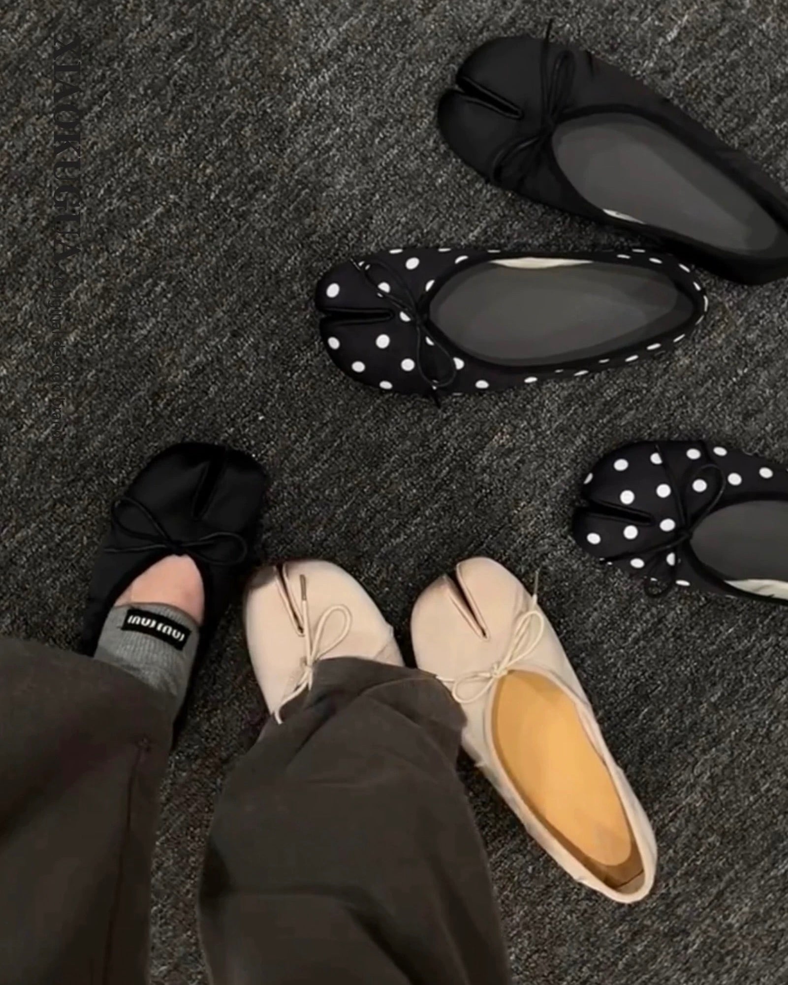 Tabi Ballet Flats 🖤🤍