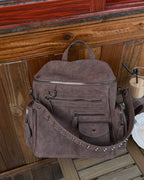 Multi-Pocket Vintage Backpack
