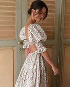 Floral Open Back Maxi Dress