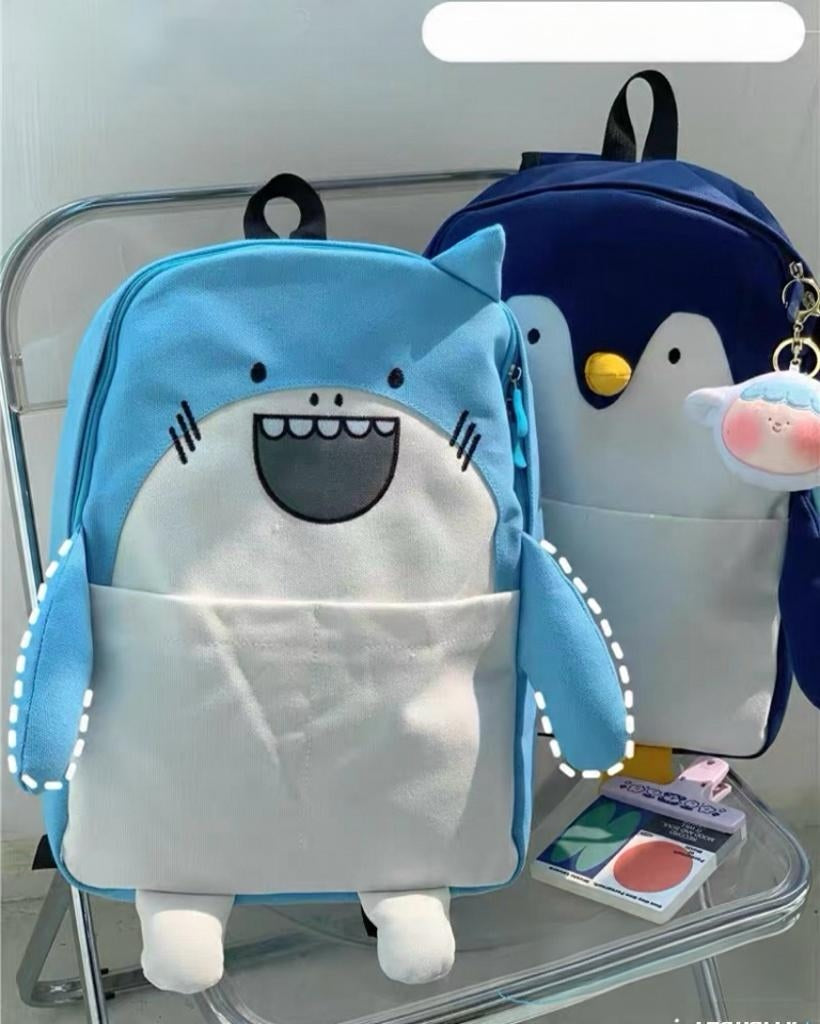 Penguin & Shark Character Backpack