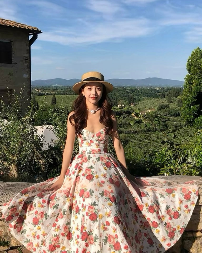 Vintage Rose Maxi Dress