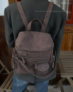 Multi-Pocket Vintage Backpack