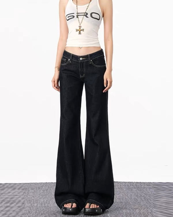 Black Wide-Leg Jeans