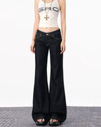 Black Wide-Leg Jeans