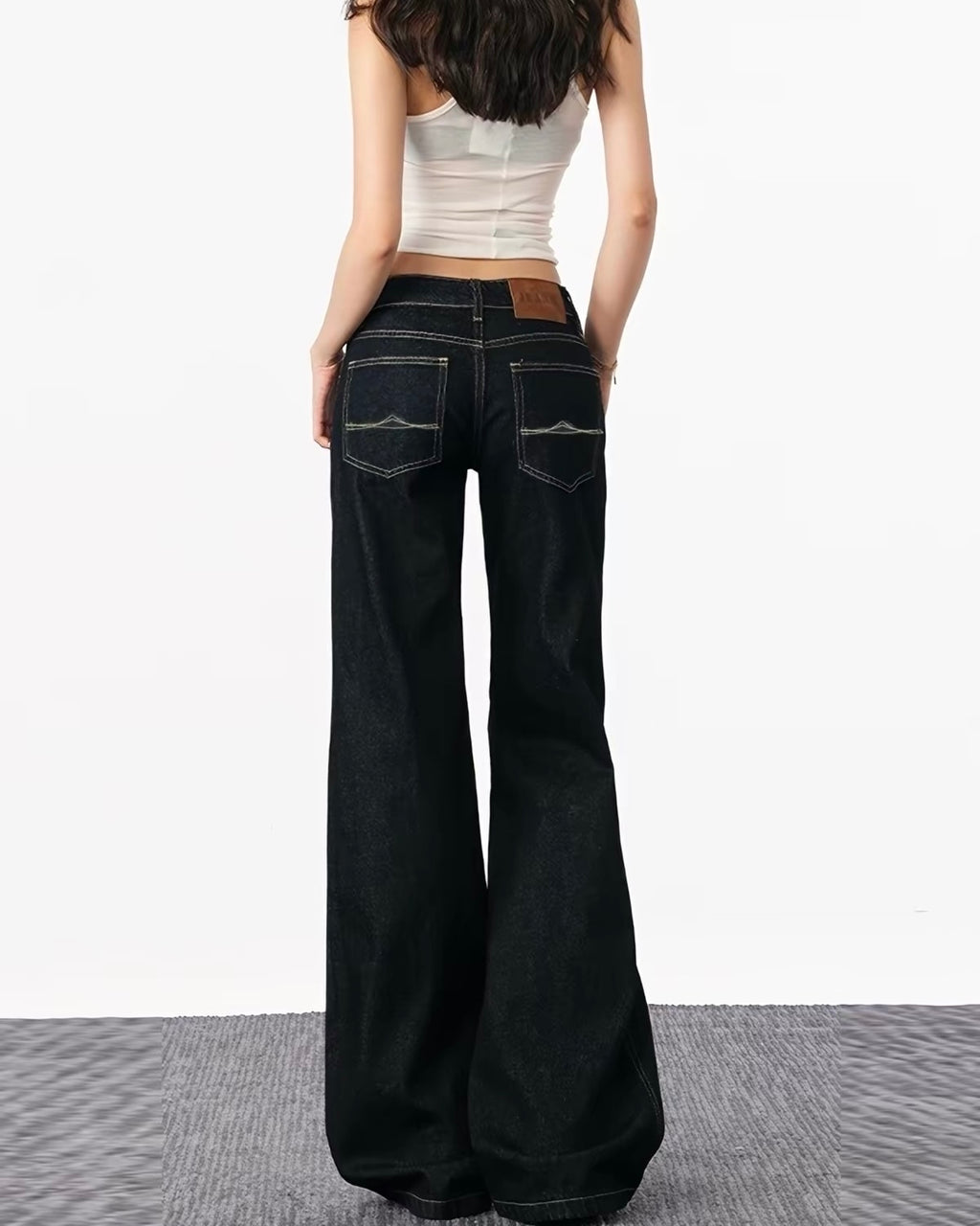 Black Wide-Leg Jeans