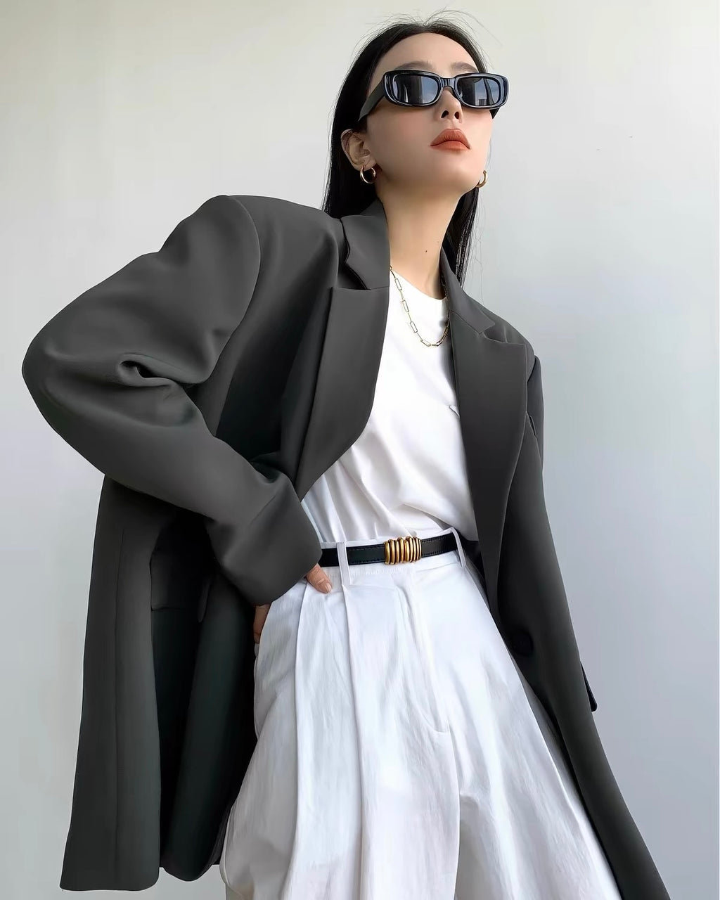 Oversized Long Blazer