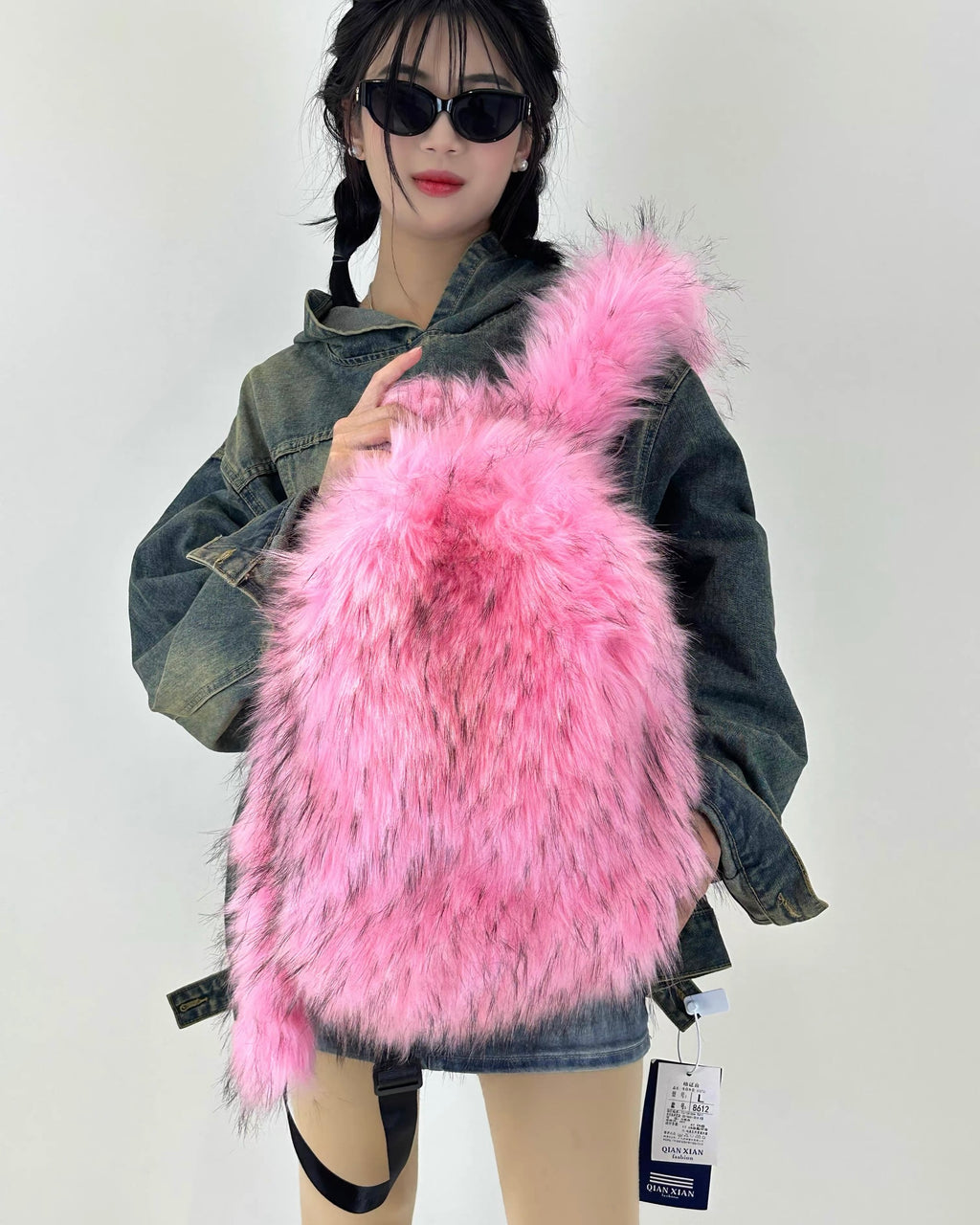 Fluffy Faux Fur Backpack