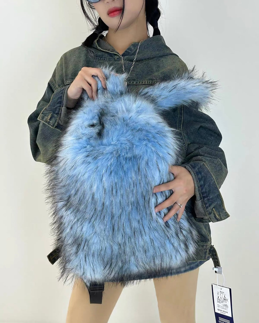 Fluffy Faux Fur Backpack