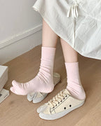 Ribbed Tabi Socks 🩶🩷