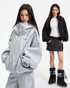 🖤 Oversized zip-up jacket