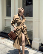 Belted Long Trench Coat