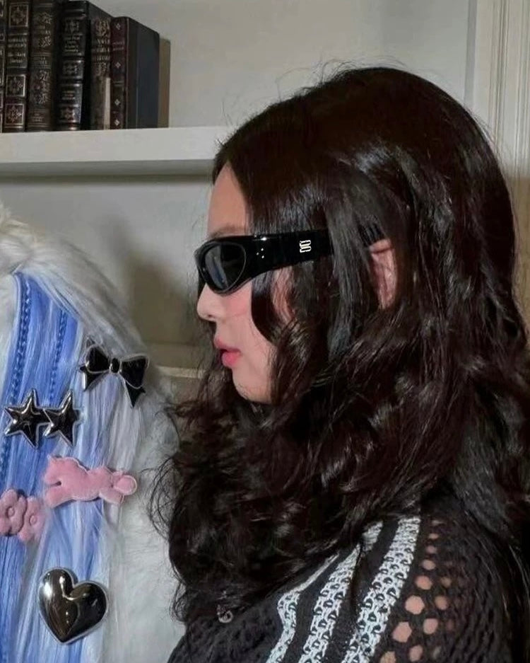 Retro Oval Sunglasses 🖤