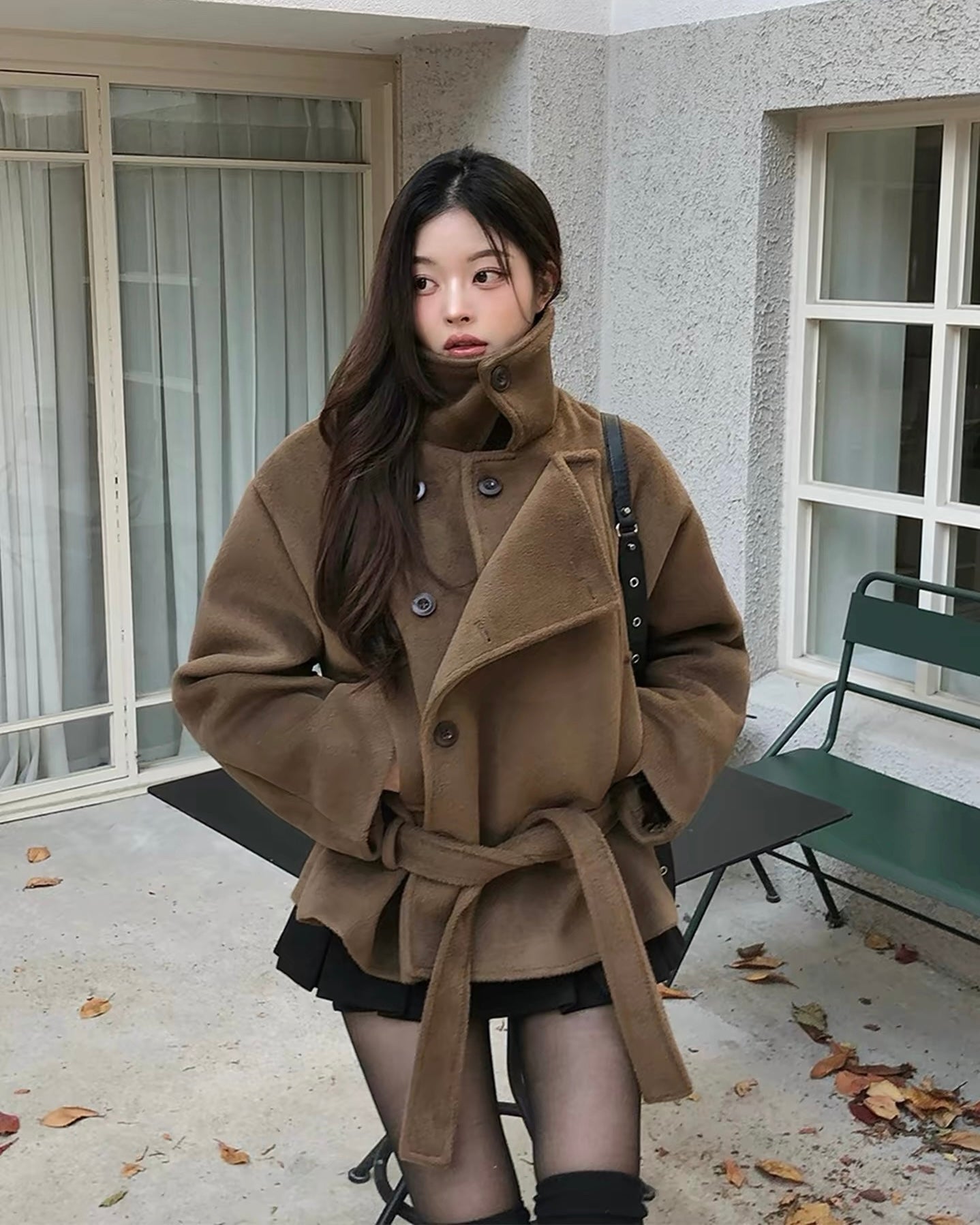 Belted Double-Breasted Jacket
